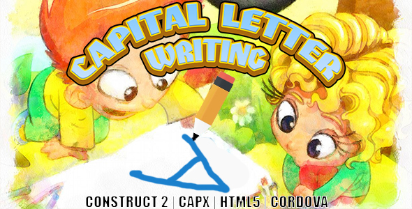 Capital Letter Writing (CAPX | HTML5 | Cordova) Kids Game
