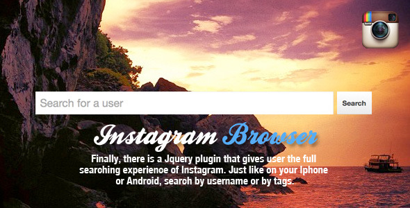 Jquery Instagram Browser