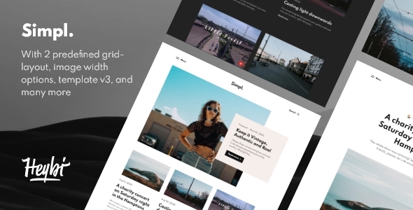 Simpl: Responsive Grid-layout Theme for Blogspot