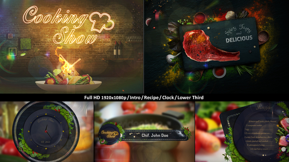 cooking show videohive free download after effects templates