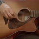 Crop Man Playing Acoustic Guitar - VideoHive Item for Sale