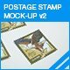 Postage Stamp Mock-up v2 - GraphicRiver Item for Sale