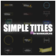 Simple Titles For Premiere - VideoHive Item for Sale