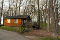 Wooden hut cabin at rural fall landscape - PhotoDune Item for Sale