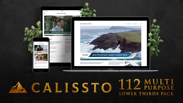 Calissto - 112 Multipurpose Lower Thirds Pack