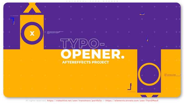 Colorful Typo Opener / Videohive