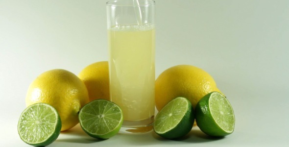 Pouring Citrus Juice on White - 2