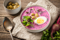 Fresh summer beet soup in bowl - PhotoDune Item for Sale