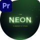 Neon Cinematic Titles - VideoHive Item for Sale