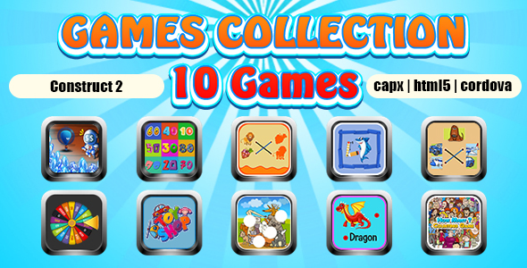 Game Collection 18 (CAPX | HTML5 | Cordova) 10 Games