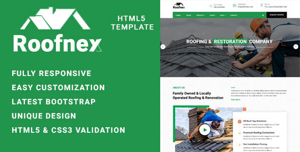 Roonex - Roofing Services HTML Template