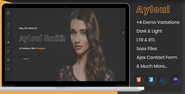 Ayloul - Creative Portfolio Template + RTL / Themeforest