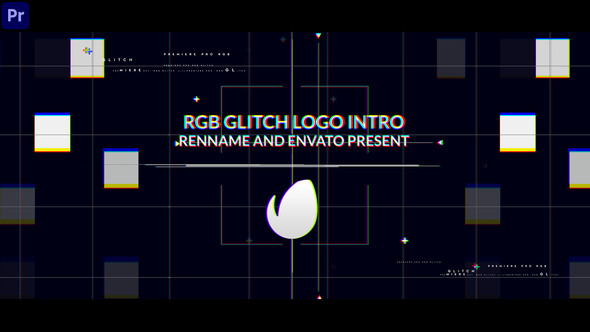RGB Glitch Logo Intro
