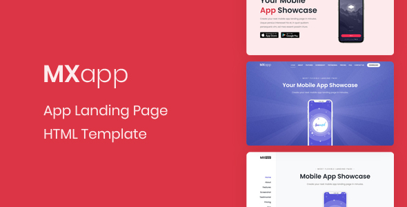 MXapp - App Landing Page