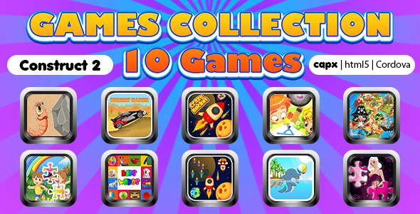 Game Collection 16 (CAPX | HTML5 | Cordova) 10 Games