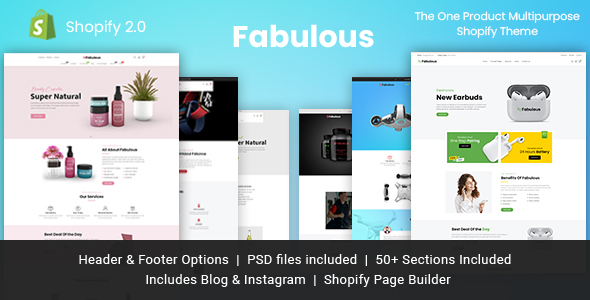 Fabulous - Single Product eCommerce Shopify Theme / Themeforest