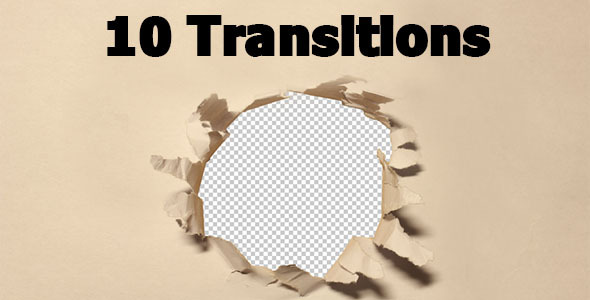 Paper Transitions 10-pack (With Alpha Channel) alt