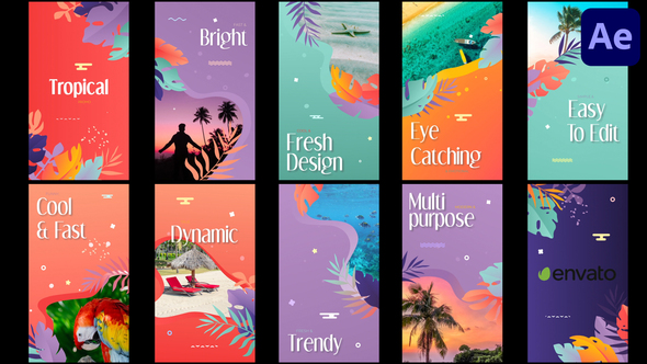 Tropical Stories Slideshow | After Effects / Videohive