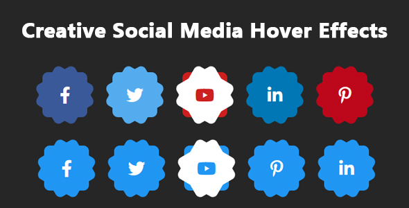 Creative Social Media Hover Effects