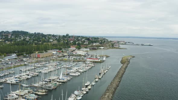 Port Townsend Washington Usa Aerial View