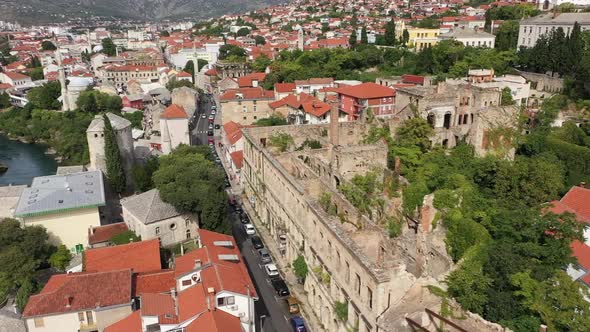 Mostar City, Aerial View