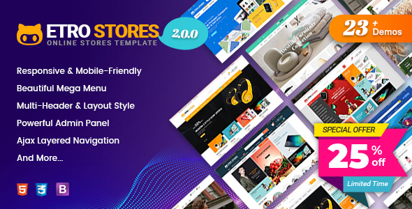EtroStore - Responsive Multipurpose eCommerce Shopify Theme with 23+ Unique Shop Demos Ready / Themeforest