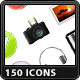 150 Web & Media Icons - GraphicRiver Item for Sale