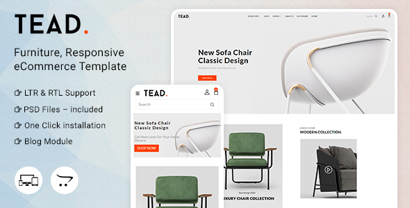 Tead 3.0.XMultiPurpose Responsive Theme