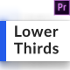 Clean Corporate Lower Thirds For Premiere Pro - VideoHive Item for Sale