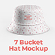 7 Bucket Hat Mockups - GraphicRiver Item for Sale