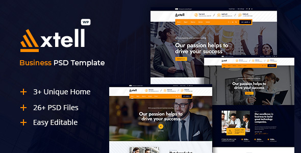 Axtell - Business PSD Template