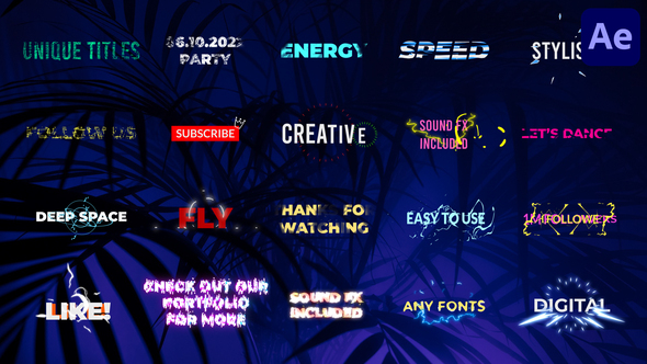 Cartoon Unique Titles | After Effects / Videohive