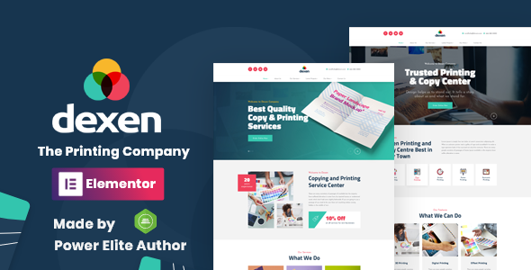Dexen - Printing Company WordPress Theme