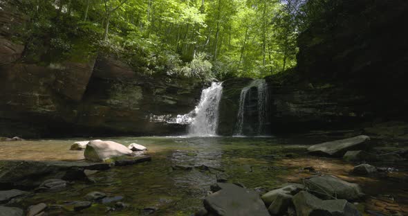 Falls of Seneca in Slow Motion - Seneca Creek Backcountry - Pendleton County, West Virginia