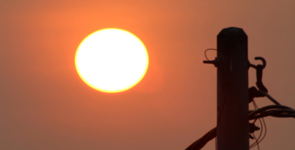 Sunrise And Electric Pole 2