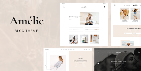 Amelie – A Personal Blog PSD Template – 0 Sold!