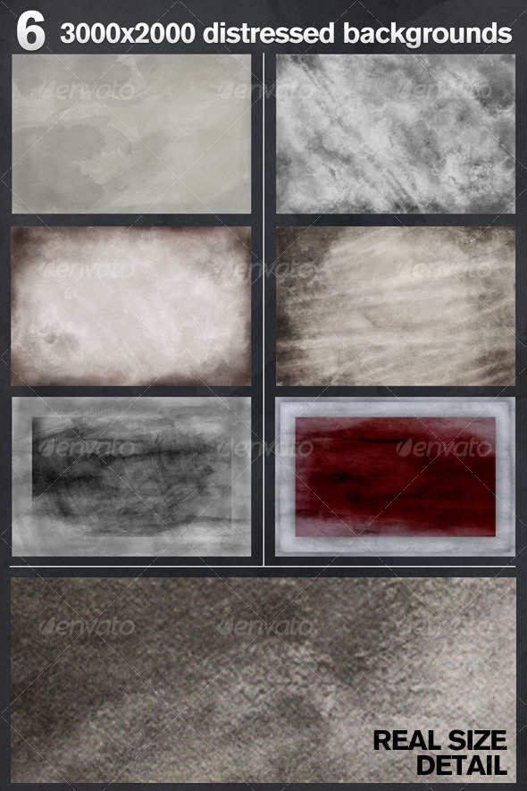 6 Distressed Backgrounds