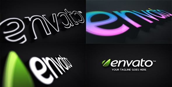 3D Logo Extrusion with Stroke and Color