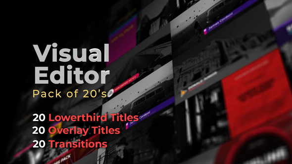 Visual Editor Pack Of 20s
