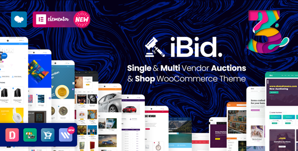 iBid - Multi Vendor Auctions WooCommerce Theme / Themeforest