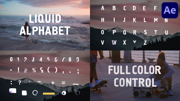 Liquid Alphabet | After Effects