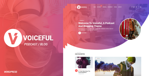 Voiceful - A Podcast / Blogging WordPress Theme / Themeforest