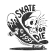 Skate or Die Retro Logo - GraphicRiver Item for Sale