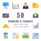 Banking and Finance Unique Flat icons - GraphicRiver Item for Sale