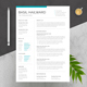 Clean Resume Layout with Cover Letter - GraphicRiver Item for Sale