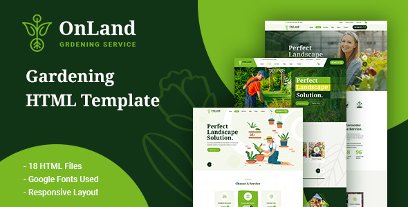 OnLand - Gardening HTML Template