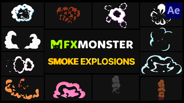 Smoke Explosions Pack | After Effects alt