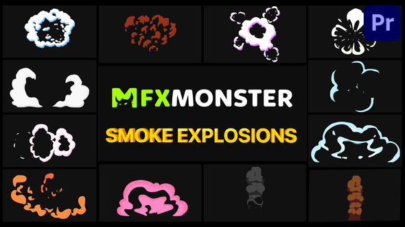 Smoke Explosions Pack | Premiere Pro MOGRT
