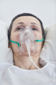 Patient in medical mask at operation