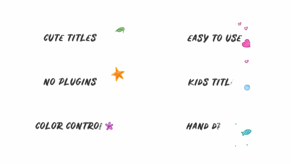 Kids Hand Drawn Titles